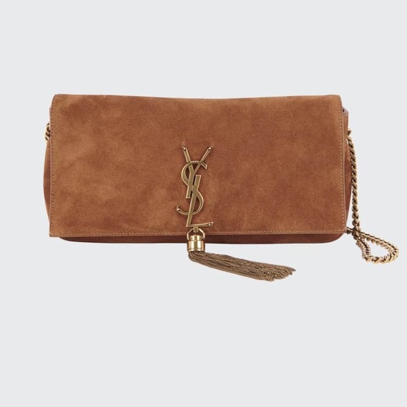 Yves Saint Laurent Handbags - Ysl Kate  monogram suede bag with tassel